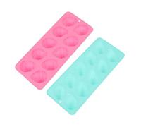 PRETYZOOM 1 Juego Molde De Silicona Para Hornear Huevos De Para Repostería Y Helados Para Chocolates Y Dulces Casa 2 Piezas