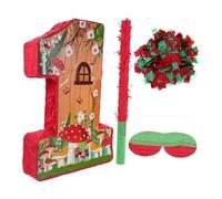 PRETYZOOM 1 Juego Piñata De Champiñones Decoración De Cumpleaños De Setas Piñata De Graduación Piñata De Fiesta De Dulces Suministros Para Fiestas De Hongos Piñata De Año Nuevo Papel