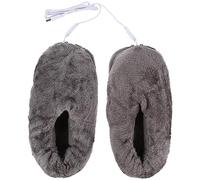 PRETYZOOM 1 Par De Zapatillas Con Calefacción Eléctrica Usb Tecnología De Calentamiento Rápido Almohadilla Térmica Zapato Para Mantener Los Pies Calientes Zapatos De Casa De Felpa