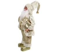 PRETYZOOM 1 Pc Muñeco De Papá Noel Decoración del Festival Estatua De Papá Noel Decoración De La Fiesta Decoración De Navidad Decoración De Papá Noel Adorno De Navidad El Plastico Golden