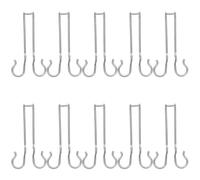 PRETYZOOM 10 Ganchos Para Cables Fotovoltaicos Paneles Solares Cables Solares Remolques Plateados