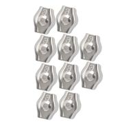 PRETYZOOM 10 Piezas Abrazaderas de Cable Inoxidable de Clip de Cuerda Sujetacables para y Reutilizables Resistente la Corrosión