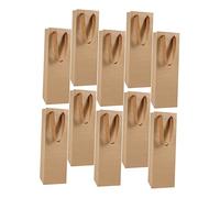 PRETYZOOM 10 Piezas Bolsa de Vino Tinto de Papel Kraft para Envasar Vino y Eventos