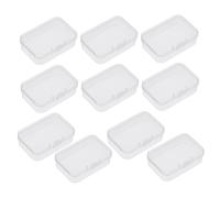 PRETYZOOM 10 Piezas Caja De Almacenamiento De Púas De Guitarra Transparente Estuches De Plástico para Soporte De Almacenamiento Contenedor Portátil para Uso Estudio o Práctica