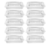 PRETYZOOM 10 Piezas Caja de Papel de Aluminio Plata para Cocinar y Asar, Capacidad 2350ml, Grosor Extra y Resistencia a Altas Temperaturas para Eventos y Reuniones