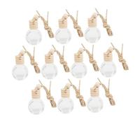 PRETYZOOM 10 Piezas Frascos Vacíos De Vidrio Para Coche Difusor De Colonia Para Coche Botellas Colgantes De Perfum Para Decoración Colgante Para Interior