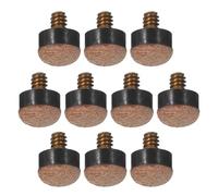 PRETYZOOM 10 Piezas Puntas Repuesto para Taco Billar con Rosca de Puntas de Pool Snooker para Mejor Control y Precisión Accesorios Duraderos para Reparación de Tacos de Billar