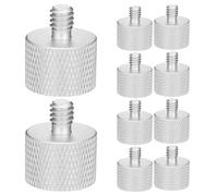 PRETYZOOM 10 Piezas Tornillos para Soporte de Micrófono Adaptador de Rosca Hembra Macho Unidades Accesorios Metálicos para Trípode y Montaje de Micrófono Reductor de Montaje para Soporte