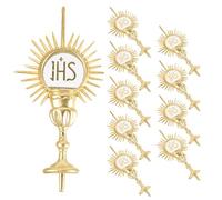 PRETYZOOM 10 Unidades Adorno Decorativo para Festividades con Temática Bíblica Estilo Iglesia Europea Figura Ornamental para Fiestas y Celebraciones Religiosas