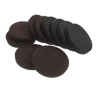 PRETYZOOM 10 Unidades Almohadillas de Fieltro Redondas para Patas de Muebles, Protección Antideslizante para Suelos de Madera, Cojines Marrones para Sillas y Muebles
