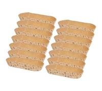 PRETYZOOM 100 Moldes Desechables para Hornear en Forma de Barco, Papel para Cupcakes y Pasteles Resistente al Calor, Antiadherente y Apto para Fiestas, Cumpleaños y Repostería Casera