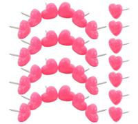 PRETYZOOM 100 Piezas Chinchetas Forma Corazón para Tablón Corcho Unidades Rosas Tachuelas Decorativas para Fotos y Notas Casa Oficina y Dormitorio Fijación Segura y Diseño Creativo