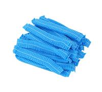 PRETYZOOM 100 Piezas Gorros Desechables Bouffant Elásticos para Cocina y Gorras Antipolvo de Material No Transpirables y Cómodas Uso Restaurantes Hospitales y Ducha Color Azul