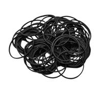 PRETYZOOM 100 Piezas Unidades de Gomas Elásticas Negras para Accesorios Resistentes y Duraderos para Uso Profesional y Doméstico