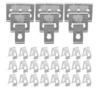 PRETYZOOM 100 Unidades Clips de Resorte en Forma de V para Marcos de Fotos, Sujetadores Metálicos Plateados de 2.5x2.2x1.2cm para Paneles Traseros, Instalación Fácil para Proyectos DIY en