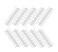 PRETYZOOM 100 Unidades Ganchos Autoadhesivos Transparentes de Pvc Orificios Redondos y Triangulares para Colgar Toallas y Herramientas Pequeñas en Oficina y Vehículos