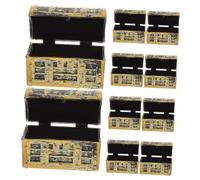 PRETYZOOM 10piezas Modelo De Cofre Del Tesoro Mini Pirata Vintage Para Decoración De Fiesta De Escritorio De Mini Cofre Del Tesoro