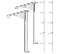 PRETYZOOM 12 Piezas Clips para Cenefas para Persianas Verticales Soporte Transparente Oculto Clips de Repuesto para Cortinas Instalación Sin Herramientas Compatibles Mayoría de Persianas