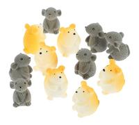 PRETYZOOM 12 Piezas De Mini Adornos para Hámster Ratón Ardilla Juguetes para Hacer Mismo Kit De Casa De Muñecas En Miniatura Jaula para Hámster Jaula para Conejos para