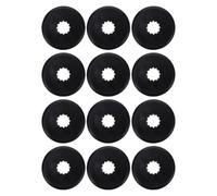 PRETYZOOM 12 Piezas Protector de Radios de Bicicleta, Protector de Radios, Plástico Negro, Diseño Preciso, Función Protectora, para Bicicleta, Ciclismo al Aire Libre
