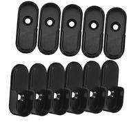 PRETYZOOM 12 Piezas Soportes para Barra de Armario Ovalados de Zinc de Resistentes y Antióxido Soporte Central para Barra Colgante Vestidores y Armarios