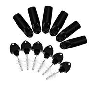 PRETYZOOM 12 Piezas Tapones y Cepillos para Grifo de Cerveza Protectores de Boquilla con Tapa Antipolvo Limpieza de Grifos y Barriles para Bar Restaurante y Uso Doméstico