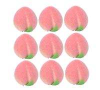 PRETYZOOM 12piezas Adornos De Melocotón Artificial Melocotones Falsos para Decoración Accesorios De Fotografía Melocotones Realistas para Escaparates Adorno De Fruta Artificial para Fiestas