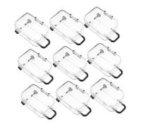 PRETYZOOM 12piezas Caja De Embalaje Para Equipaje Mini Maleta Transparente Para Recuerdos De Boda y Decoraciones Únicas Para Fiestas Cierre Fácil De Usar