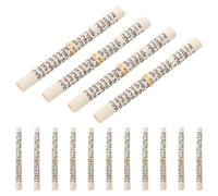 PRETYZOOM 15 Piezas Rollos de Papel de Mezuzá Kosher Bendición Hebrea para Decoración de Pared Hogar, Diseño Dorado Elegante y Fácil Instalación para Protección Simbólica