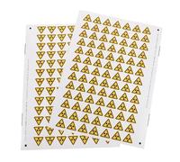 PRETYZOOM 150 Pegatinas de Advertencia de Seguridad Autoadhesivas 2,5 Cm Símbolo Radiación Ionizante para Industria Laboratorio Zonas Peligrosas