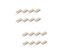 PRETYZOOM 16 Piezas Colgante Trineo Madera Estatuilla del Trineo Papá Noel Decoración para Oficina Adornos Trineo Tarjetas Agradecimiento Navidad Tirar del Niño Pequeño