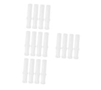 PRETYZOOM 16 Piezas Varilla de empuje para picadora de carne suministros para carne varilla de revestimiento de émbolo del de comida el plastico blanco