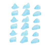 PRETYZOOM 18 Piezas Decoraciones Miniaturas de Glaciares para Acuario y Escritorio Figuras Pequeñas para Paisaje de Pecera y Decoración de Mesa Adornos para Reducidos