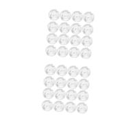 PRETYZOOM 180 Piezas Límite De La Hebilla De La Hebilla Accesorios para Persianas Enrollables Cadena De Rodillos con Cuentas Conectores De Cadena De Cuentas Transparente Pompón