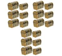 PRETYZOOM 18piezas Mini Treasure Chest Model for Dollhouse Decoration Pirate Party Accessories Miniature Scene Props