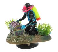 PRETYZOOM 1Juego Estatuilla De Buceador para Acuario con Decoración Acuática y Adorno De Jardinería De Acuario con Bomba De Aire