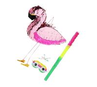 PRETYZOOM 1Juego Piñata de Flamenco Rosa para Completo Máscara Decoraciones para Fiestas y Cumpleaños de Fiesta Tropicales Interacción