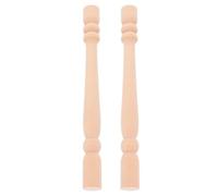 PRETYZOOM 2 Balaustres de Madera Maciza Estilo Columna Romana Clásica para Decoración del Hogar y Muebles, Versátiles y Elegantes para Manualidades y Gabinetes de Vino