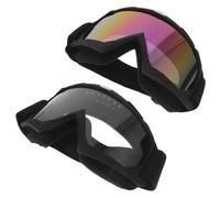 PRETYZOOM 2 Gafas Protectoras Retro para Moto y Motocross para Hombre, Compatibles Casco, Material Tpu y Pc, Ideales para Paseos en Motocicleta y Deportes de Nieve