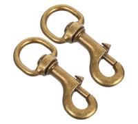 PRETYZOOM 2 Ganchos de Resorte para Collar y Mascotas con Articulaciones Giratorias, Aleación de Zinc No Corrosiva, Rápidos de Asegurar, Adecuado para Camping y Mascotas