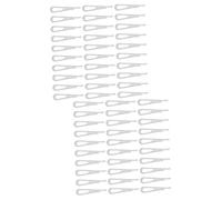 PRETYZOOM 2 Juegos Alfiler De Camisa Pinzas Para El Cabello Cocodrilo Pinzas Para El Cabello Transparentes Clips De Fijación De Ropa Mini Pasadores Mini Ropa El Plastico 200 Uds * 2