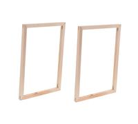 PRETYZOOM 2 juegos Barras de Bastidor de Madera Maciza para Marco de DIY Resistentes al Desgaste Montaje Fácil y Diseño Compacto para Lienzos Profesionales