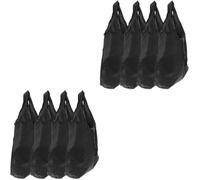 PRETYZOOM 2 Juegos Bolsa De La Compra Tienda De Comestibles Bolsa De Compras Reutilizable Bolsas Reutilizables Lindas Bolsas De Supermercado Reutilizables Muletón Black Poliéster 4 Uds * 2