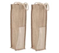 PRETYZOOM 2 Juegos Bolsa De Vino Botellero Bolsas para Bebidas Alcohólicas Botellas Pequeñas con Tapas Enfriadores De Bebidas Etiquetas para Botellas De Vino Alcohol con 2 Piezas * 2