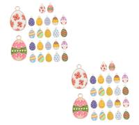 PRETYZOOM 2 Juegos Colgante De Huevo De Pascua Frutero Antiguo Cajas Del Dia De San Valentin Conejos Pascua Conejos De Pascua Amuletos De Joyería Para Hacer Joyas Aleación De Zinc Uds * 2