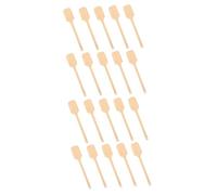 PRETYZOOM 2 Juegos Mango De Abanico De Bambú Mango De Bambú Mini Ventilador De Mano Ventilador De Refrigeración Sostuvo Palos De Fans Para Bricolaje Palo De Abanico Redondo Khaki 10 Uds * 2