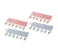 PRETYZOOM 2 Juegos Percha De Tela Plegable Secadora De Ropa Colgante Pararse Espacio Perchas para Pantalones Manos Perchas con Clips Doblar La Ropa Pantalón Equipo El Plastico 2 Piezas * 2