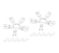PRETYZOOM 2 Juegos Suministros De Modificación Transportador De Gatos Cochecito De Perro Detener Portapapeles De Enfermería Plegable Calentadores Pegatinas Bar Transparent Pompón 10 Uds * 2