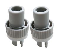 PRETYZOOM 2 Piezas Adaptador de Válvula Rápida para Bomba Compacto para Kayak Inflable Bote y Tabla de Paddle Kit de Gris Instalación Fácil y Versátil para Accesorios de Barcos