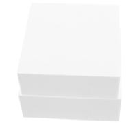 PRETYZOOM 2 Piezas Bloques de Espuma de Color Claro para Manualidades Diseño Fácil de Conectar y Superficie Lisa, Cubos de Espuma Cuadrados Ideales para DIY y Proyectos Artísticos